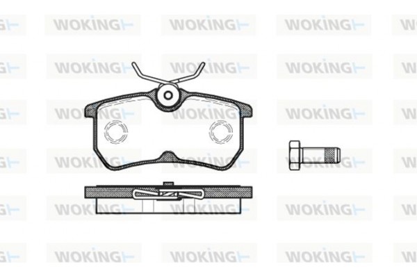 Woking Σετ τακάκια, Δισκόφρενα - P7933.00