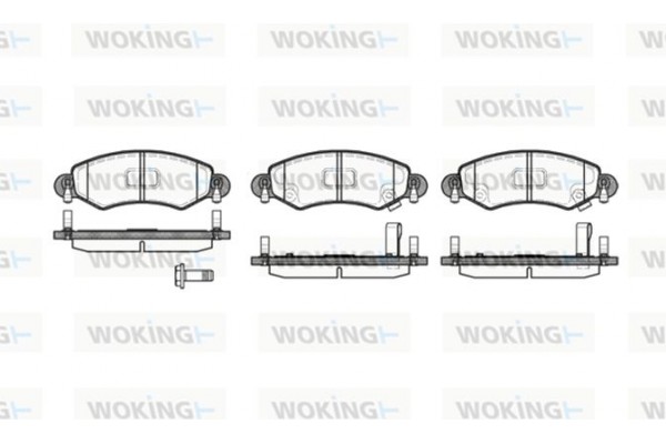 Woking Σετ τακάκια, Δισκόφρενα - P6023.12