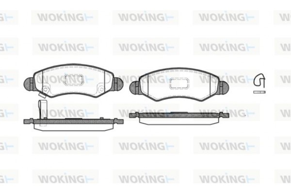 Woking Σετ τακάκια, Δισκόφρενα - P6023.21