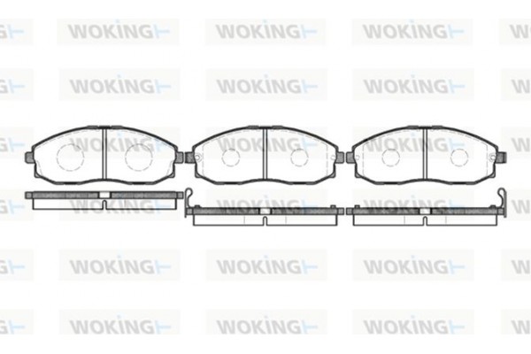 Woking Σετ τακάκια, Δισκόφρενα - P6033.02