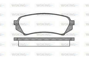 Woking Σετ τακάκια, Δισκόφρενα - P6063.00
