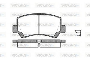 Woking Σετ τακάκια, Δισκόφρενα - P6103.02