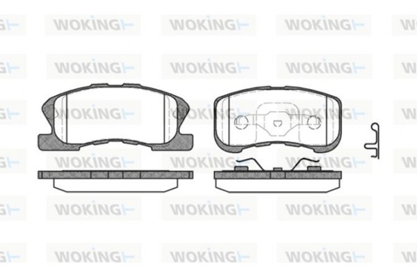 Woking Σετ τακάκια, Δισκόφρενα - P6203.02