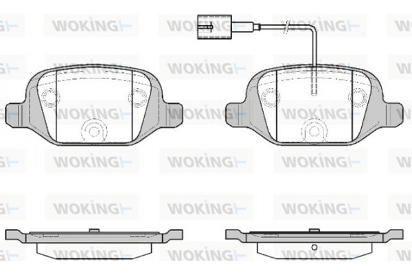 Woking Σετ τακάκια, Δισκόφρενα - P6273.12