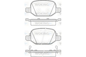 Woking Σετ τακάκια, Δισκόφρενα - P6273.52