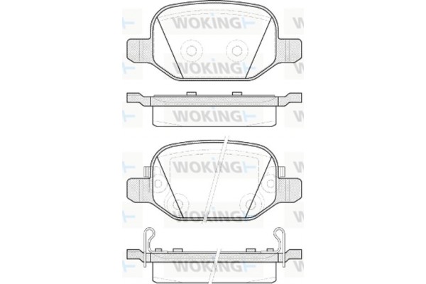 Woking Σετ τακάκια, Δισκόφρενα - P6273.52