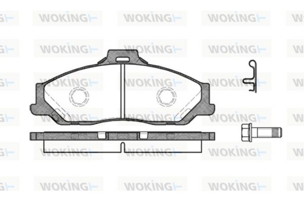 Woking Σετ τακάκια, Δισκόφρενα - P6303.01