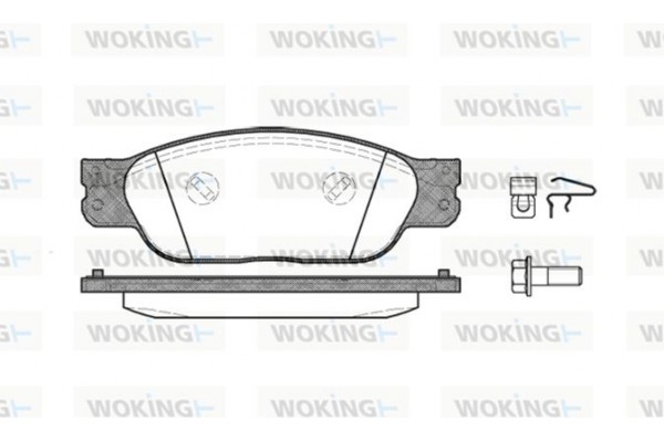 Woking Σετ τακάκια, Δισκόφρενα - P6313.00