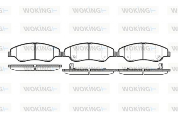 Woking Σετ τακάκια, Δισκόφρενα - P6393.02