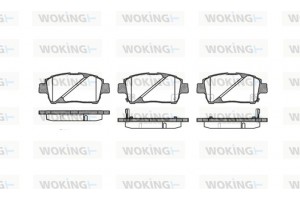 Woking Σετ τακάκια, Δισκόφρενα - P6403.02