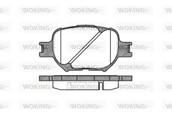 Woking Σετ τακάκια, Δισκόφρενα - P6423.00