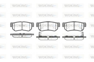 Woking Σετ τακάκια, Δισκόφρενα - P6463.02