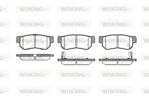Woking Σετ τακάκια, Δισκόφρενα - P6463.12