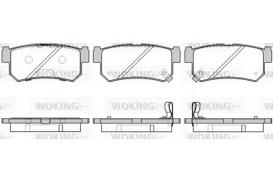 Woking Σετ τακάκια, Δισκόφρενα - P6463.42