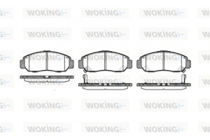 Woking Σετ τακάκια, Δισκόφρενα - P6473.12