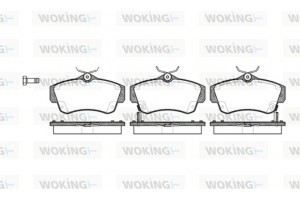 Woking Σετ τακάκια, Δισκόφρενα - P6533.02