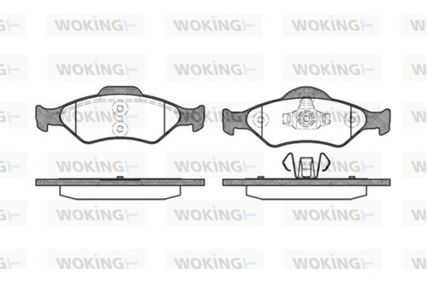 Woking Σετ τακάκια, Δισκόφρενα - P6653.00