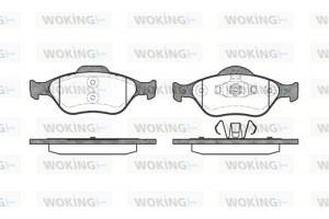 Woking Σετ τακάκια, Δισκόφρενα - P6663.00