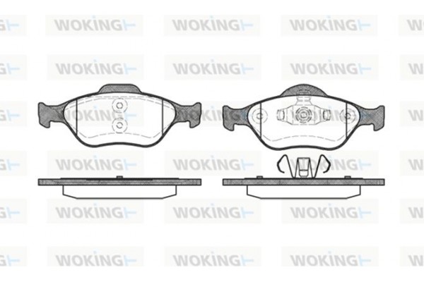 Woking Σετ τακάκια, Δισκόφρενα - P6663.00