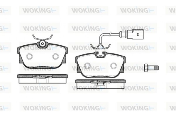 Woking Σετ τακάκια, Δισκόφρενα - P6673.01