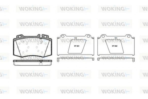 Woking Σετ τακάκια, Δισκόφρενα - P6693.00