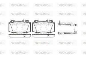 Woking Σετ τακάκια, Δισκόφρενα - P6693.02