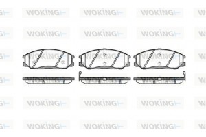 Woking Σετ τακάκια, Δισκόφρενα - P6713.02