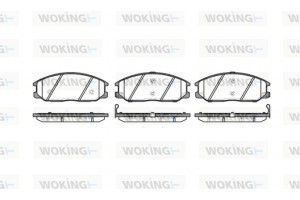 Woking Σετ τακάκια, Δισκόφρενα - P6713.12