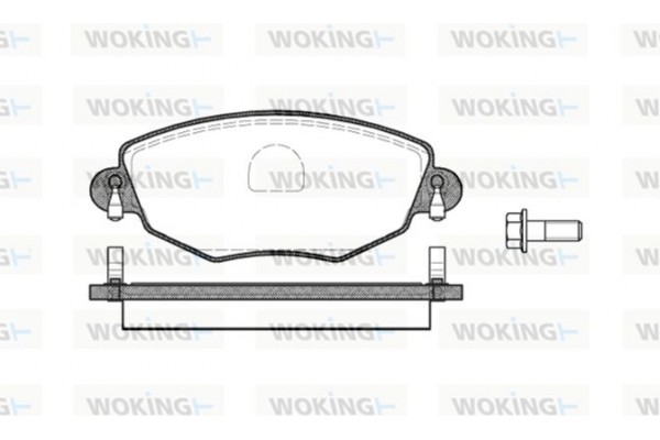 Woking Σετ τακάκια, Δισκόφρενα - P6763.00