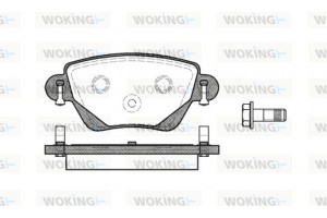 Woking Σετ τακάκια, Δισκόφρενα - P6773.00