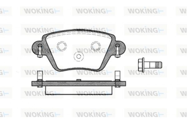 Woking Σετ τακάκια, Δισκόφρενα - P6773.10