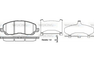 Woking Σετ τακάκια, Δισκόφρενα - P9043.31
