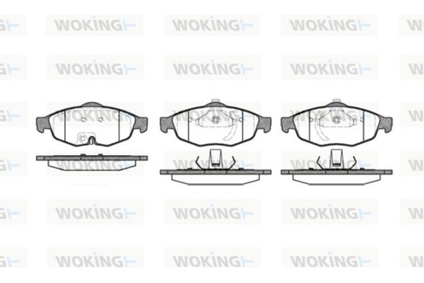 Woking Σετ τακάκια, Δισκόφρενα - P9123.02