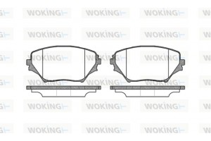 Woking Σετ τακάκια, Δισκόφρενα - P9133.00