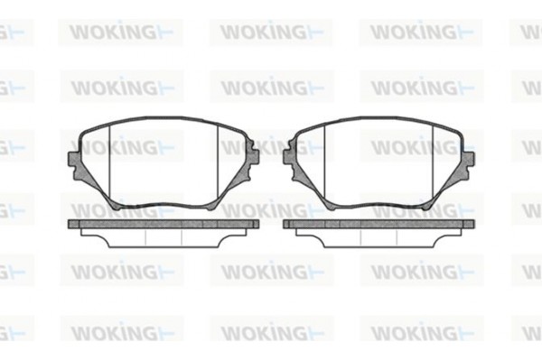 Woking Σετ τακάκια, Δισκόφρενα - P9133.00