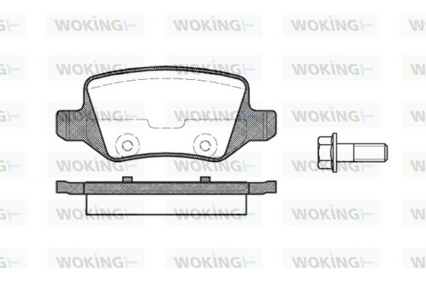 Woking Σετ τακάκια, Δισκόφρενα - P9183.00