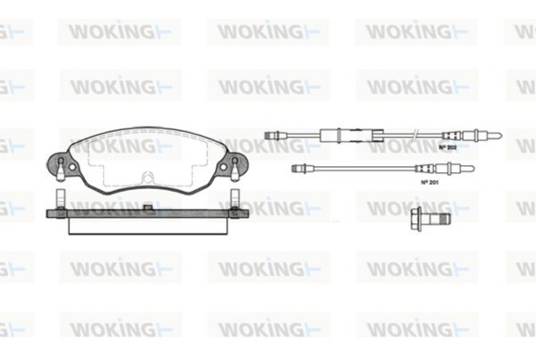 Woking Σετ τακάκια, Δισκόφρενα - P9293.04