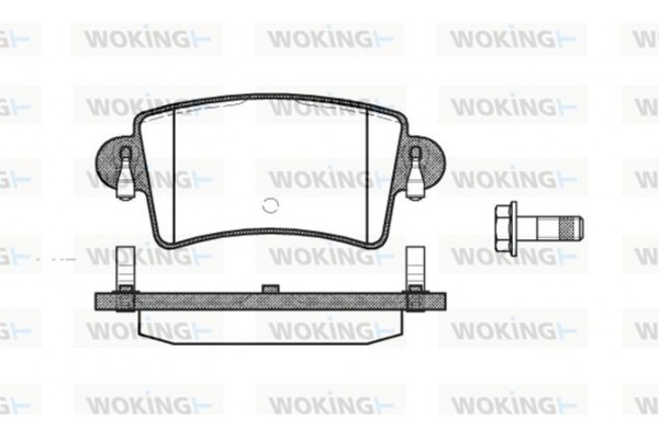 Woking Σετ τακάκια, Δισκόφρενα - P9333.00