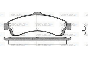 Woking Σετ τακάκια, Δισκόφρενα - P9373.02