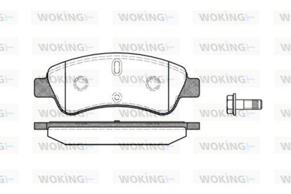 Woking Σετ τακάκια, Δισκόφρενα - P9403.10