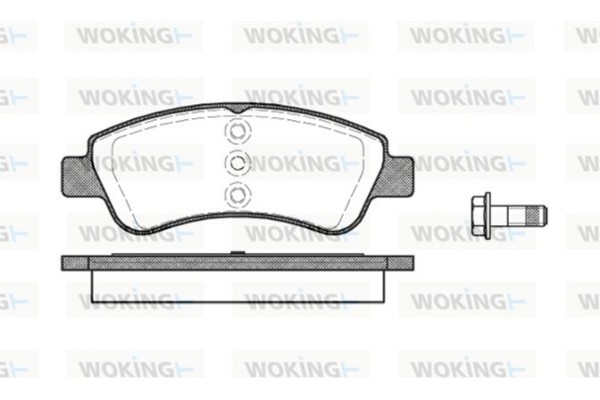 Woking Σετ τακάκια, Δισκόφρενα - P9403.20