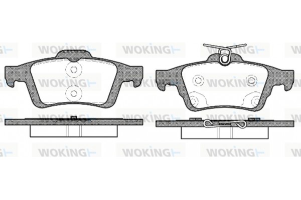 Woking Σετ τακάκια, Δισκόφρενα - P9423.70