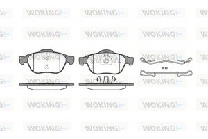 Woking Σετ τακάκια, Δισκόφρενα - P9433.00