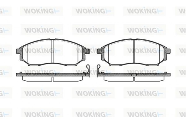 Woking Σετ τακάκια, Δισκόφρενα - P9523.14