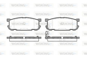 Woking Σετ τακάκια, Δισκόφρενα - P9533.02