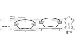 Woking Σετ τακάκια, Δισκόφρενα - P9583.32