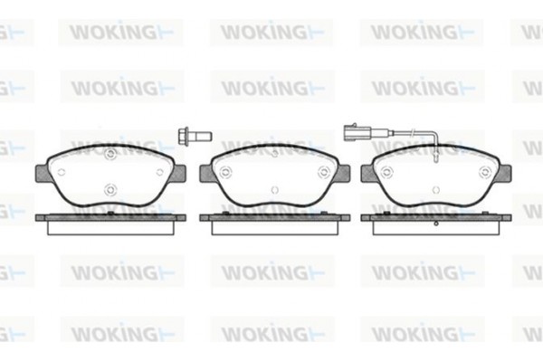 Woking Σετ τακάκια, Δισκόφρενα - P9593.01