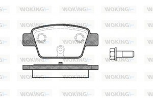 Woking Σετ τακάκια, Δισκόφρενα - P9613.00