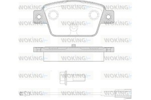 Woking Σετ τακάκια, Δισκόφρενα - P9613.12