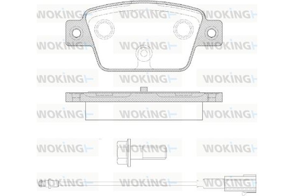 Woking Σετ τακάκια, Δισκόφρενα - P9613.12